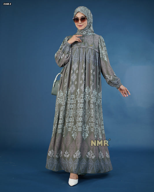 NMR Gamis Cerutty BabyDoll Premium Vol 2168-2 ( INC Hijab )