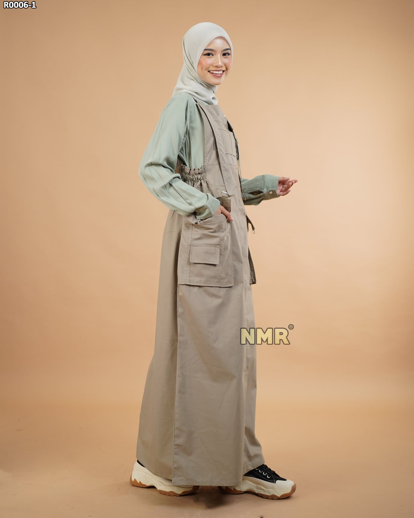 NMR Gamis Jumpsuit Overall Baby Canvas Vol R0006-1