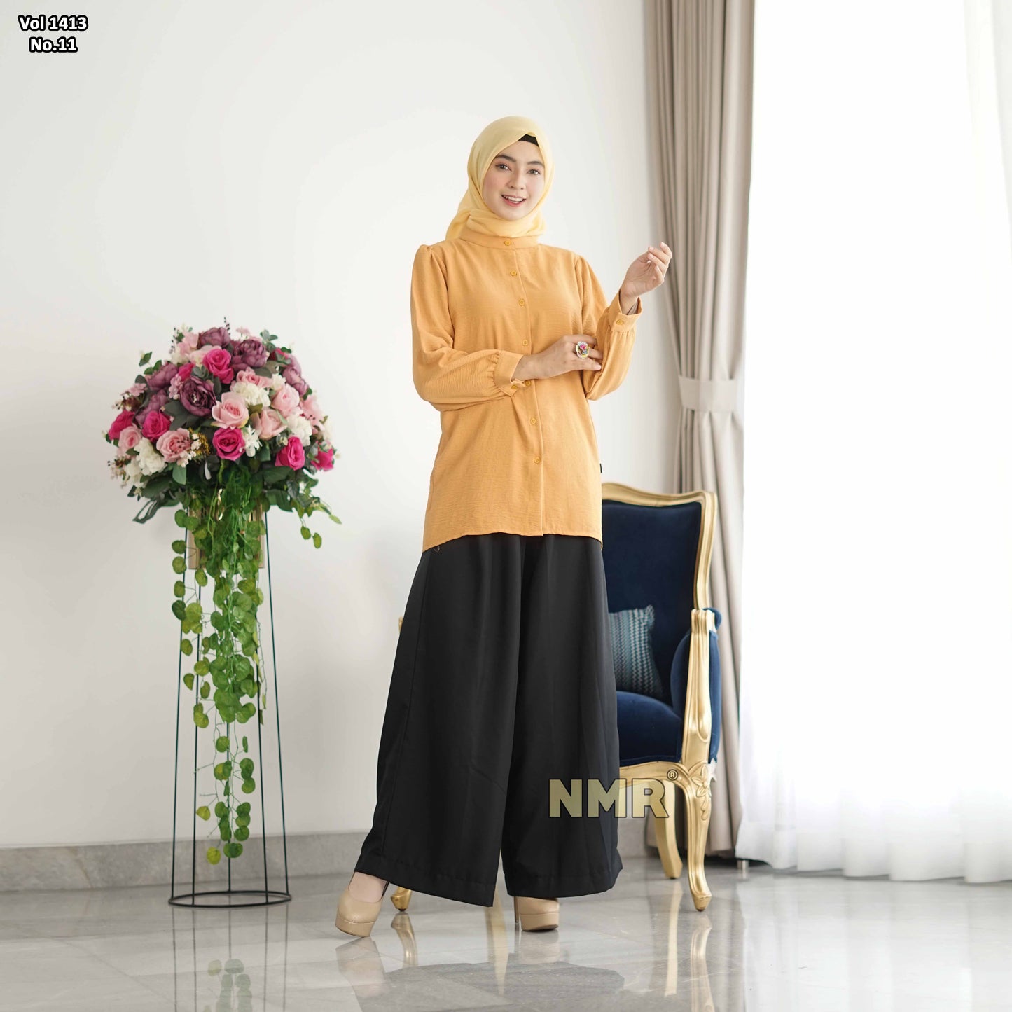 NMR Kemeja Rayon Crinkle Vol 1413-11