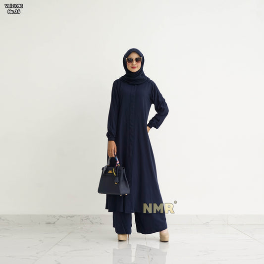 NMR Vol 1098-26 Setelan Tunik Celana Twill Uniqlo