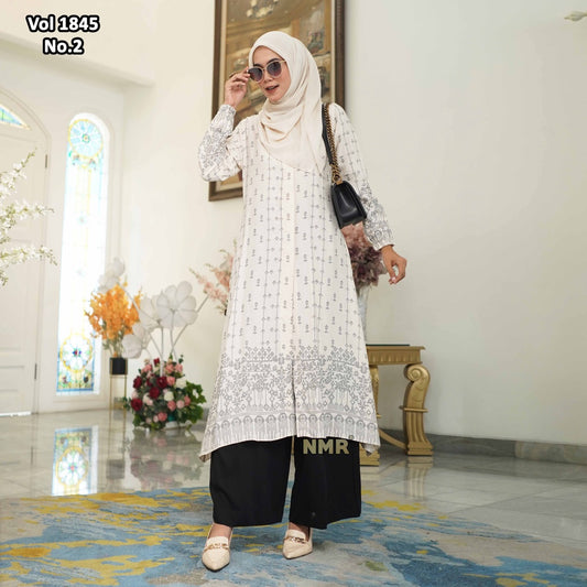 NMR Vol 1845-2 Setelan Celana Tunik Rayon Jepang